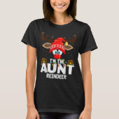 Christmas Matching I'm The Aunt Reindeer T-shirt (Voorkant)