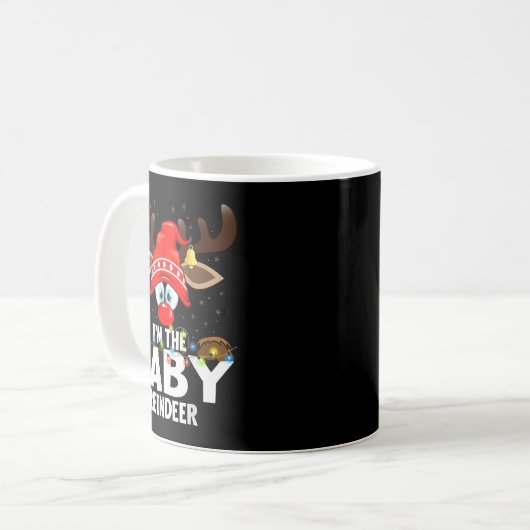 Christmas Matching I'm The Baby Reindeer , Small,  Koffiemok (Voorkant links)