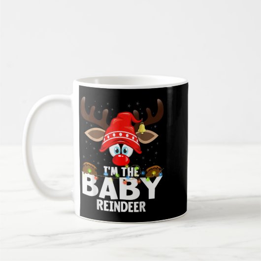 Christmas Matching I'm The Baby Reindeer , Small,  Koffiemok (Links)