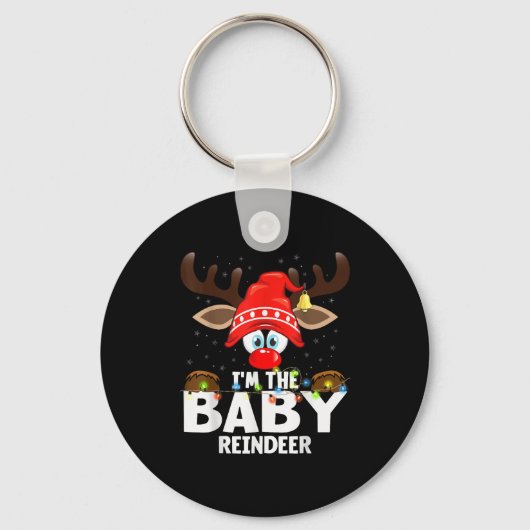 Christmas Matching I'm The Baby Reindeer , Small,  Sleutelhanger (Voorkant)