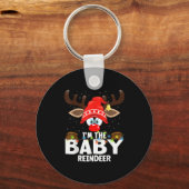 Christmas Matching I'm The Baby Reindeer , Small,  Sleutelhanger (Voorkant)