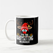 Christmas Matching I'm The Babysitting Reindeer Koffiemok (Links)
