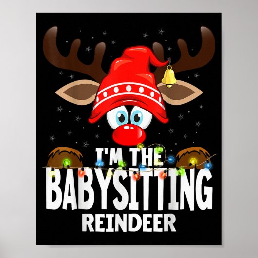 Christmas Matching I'm The Babysitting Reindeer  Poster (Voorkant)