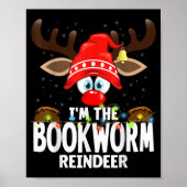 Christmas Matching I'm The Bookworm Reindeer  Poster (Voorkant)