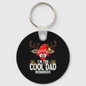 Christmas Matching I'm The Cool Dad Reindeer Sleutelhanger (Voorkant)