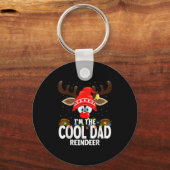 Christmas Matching I'm The Cool Dad Reindeer  Sleutelhanger (Voorkant)