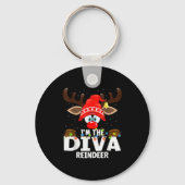 Christmas Matching I'm The Diva Reindeer Sleutelhanger (Voorkant)