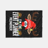 Christmas Matching I'm The Event Planner Reindeer Fleece Deken (Voorkant (Horizontaal))