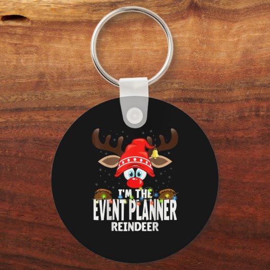 Christmas Matching I'm The Event Planner Reindeer  Sleutelhanger (Voorkant)