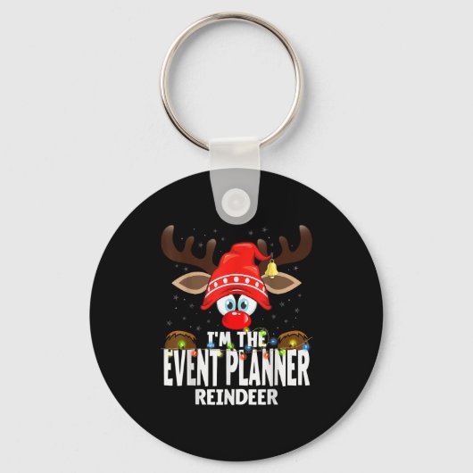 Christmas Matching I'm The Event Planner Reindeer  Sleutelhanger (Voorkant)