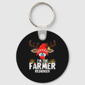 Christmas Matching I'm The Farmer Reindeer Sleutelhanger (Voorkant)