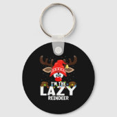 Christmas Matching I'm The Lazy Reindeer Sleutelhanger (Voorkant)