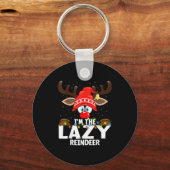 Christmas Matching I'm The Lazy Reindeer Sleutelhanger (Voorkant)