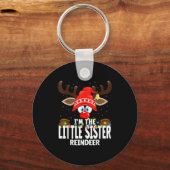 Christmas Matching I'm The Little Sister Reindeer Sleutelhanger (Voorkant)