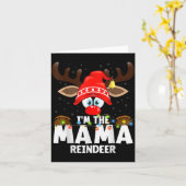 Christmas Matching I'm The Mama Reindeer  Kaart (Gele Bloem)