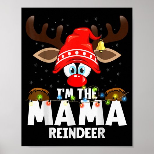 Christmas Matching I'm The Mama Reindeer  Poster (Voorkant)