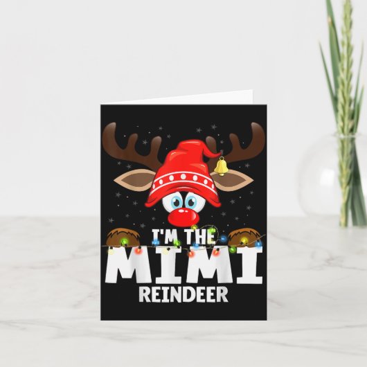 Christmas Matching I'm The Mimi Reindeer Kaart (Voorkant)