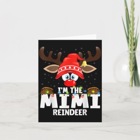 Christmas Matching I'm The Mimi Reindeer  Kaart (Voorkant)