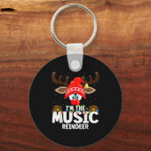 Christmas Matching I'm The Music Reindeer Sleutelhanger (Voorkant)