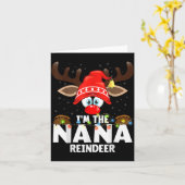 Christmas Matching I'm The Nana Reindeer  Kaart (Gele Bloem)