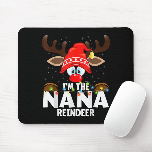Christmas Matching I'm The Nana Reindeer Muismat (Met muis)