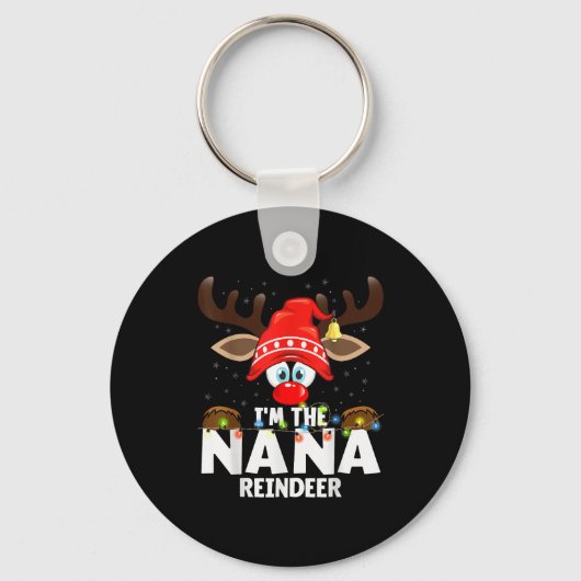 Christmas Matching I'm The Nana Reindeer Sleutelhanger (Voorkant)