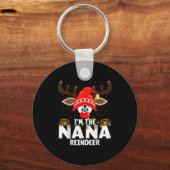 Christmas Matching I'm The Nana Reindeer Sleutelhanger (Voorkant)