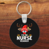 Christmas Matching I'm The Nurse Reindeer  Sleutelhanger (Voorkant)