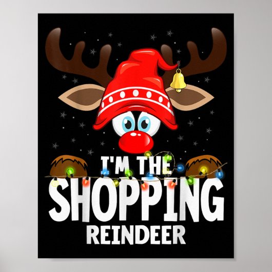 Christmas Matching I'm The Shopng Reindeer Poster (Voorkant)