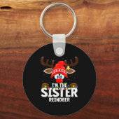 Christmas Matching I'm The Sister Reindeer  Sleutelhanger (Voorkant)