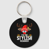 Christmas Matching I'm The Stylish Reindeer  Sleutelhanger (Voorkant)