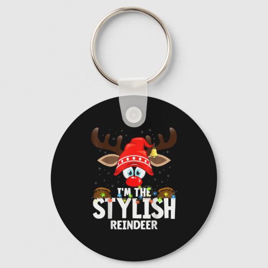 Christmas Matching I'm The Stylish Reindeer Sleutelhanger (Voorkant)