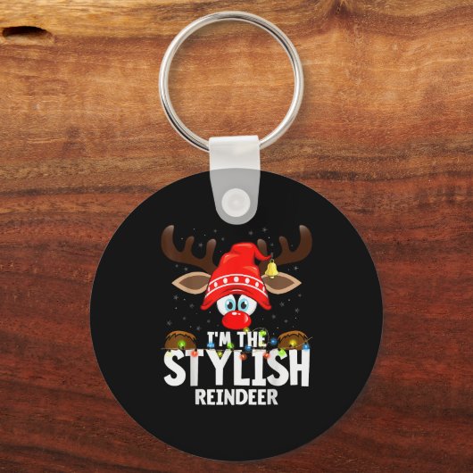 Christmas Matching I'm The Stylish Reindeer Sleutelhanger (Voorkant)