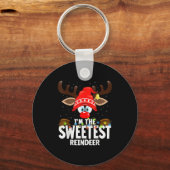 Christmas Matching I'm The Sweetest Reindeer  Sleutelhanger (Voorkant)