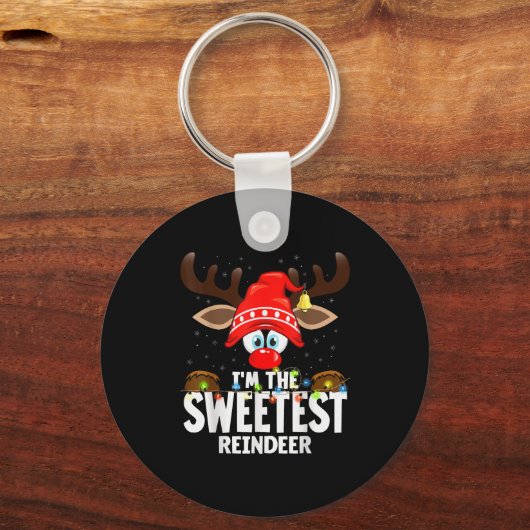 Christmas Matching I'm The Sweetest Reindeer Sleutelhanger (Voorkant)