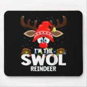 Christmas Matching I'm The Swol Reindeer  Muismat (Voorkant)