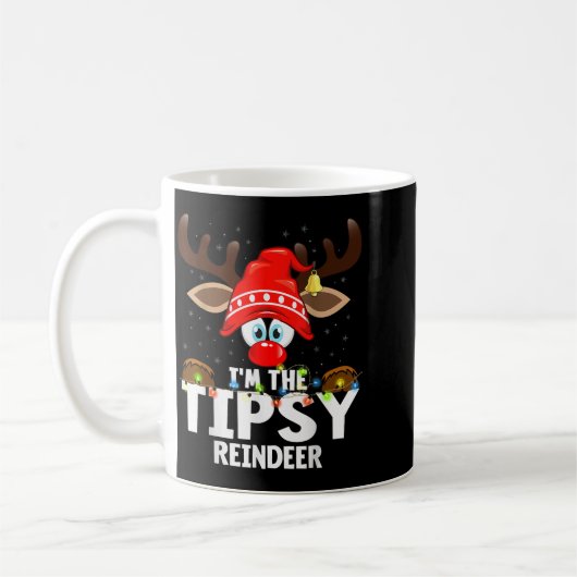Christmas Matching I'm The Tipsy Reindeer Koffiemok (Links)