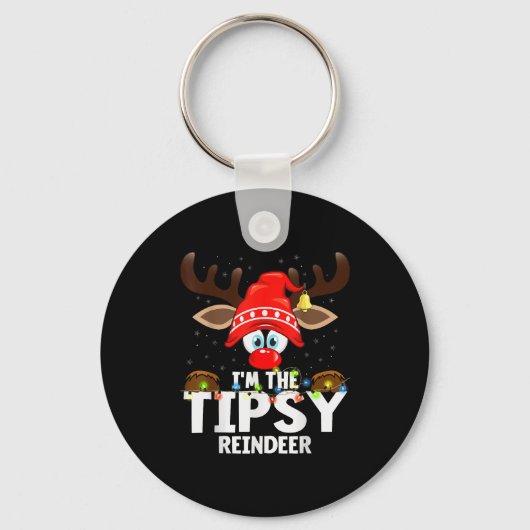 Christmas Matching I'm The Tipsy Reindeer  Sleutelhanger (Voorkant)