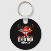 Christmas Matching I'm The Tired Mom Reindeer Sleutelhanger (Voorkant)