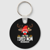Christmas Matching I'm The Tired Mom Reindeer Sleutelhanger (Voorkant)