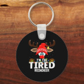 Christmas Matching I'm The Tired Reindeer  Sleutelhanger (Voorkant)