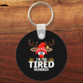 Christmas Matching I'm The Tired Reindeer Sleutelhanger (Voorkant)