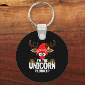 Christmas Matching I'm The Unicorn Reindeer  Sleutelhanger (Voorkant)