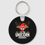 Christmas Matching I'm The Unicorn Reindeer Sleutelhanger (Voorkant)