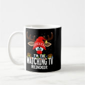 Christmas Matching I'm The Watching Tv Reindeer Koffiemok (Links)