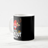 Christmas Matching I'm The Workout Reindeer Koffiemok (Voorkant links)