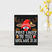 Christmas Matching Most Likely To Tell Santa What Kaart (Gele Bloem)