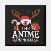 Christmas Matching The Anime Reindeer Family  Magneet (Voorkant)