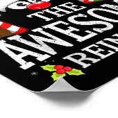 Christmas Matching The Awesome Reindeer Family  Poster (Hoek)