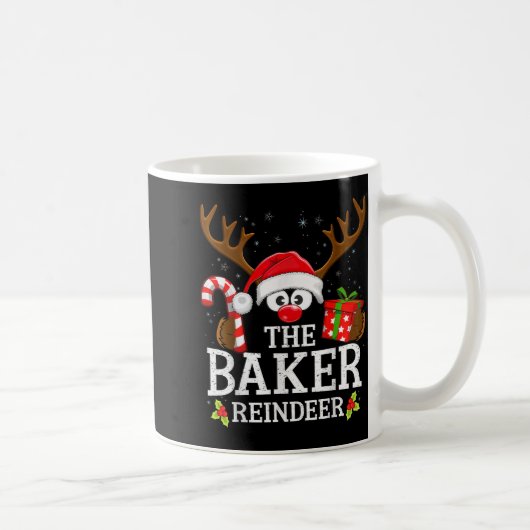 Christmas Matching The Baker Reindeer Family  Koffiemok (Rechts)